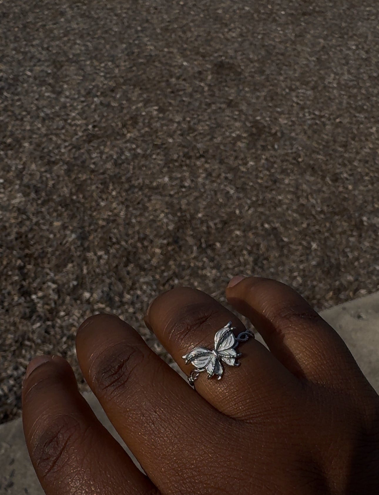 Elegant 925 Sterling Silver Butterfly Ring - Adjustable Vintage Nature Jewelry for Women