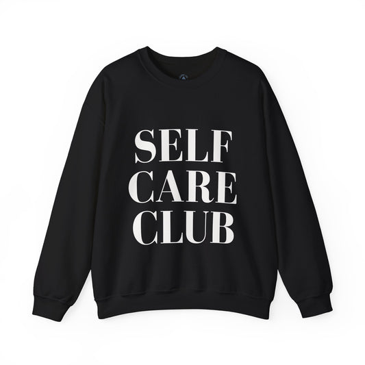 Self Care Club Sweatshirt, Minimalist Wellness Crewneck, Aesthetic Neutral Pullover, Soft Luxury Loungewear, Wellness Gift for Her,