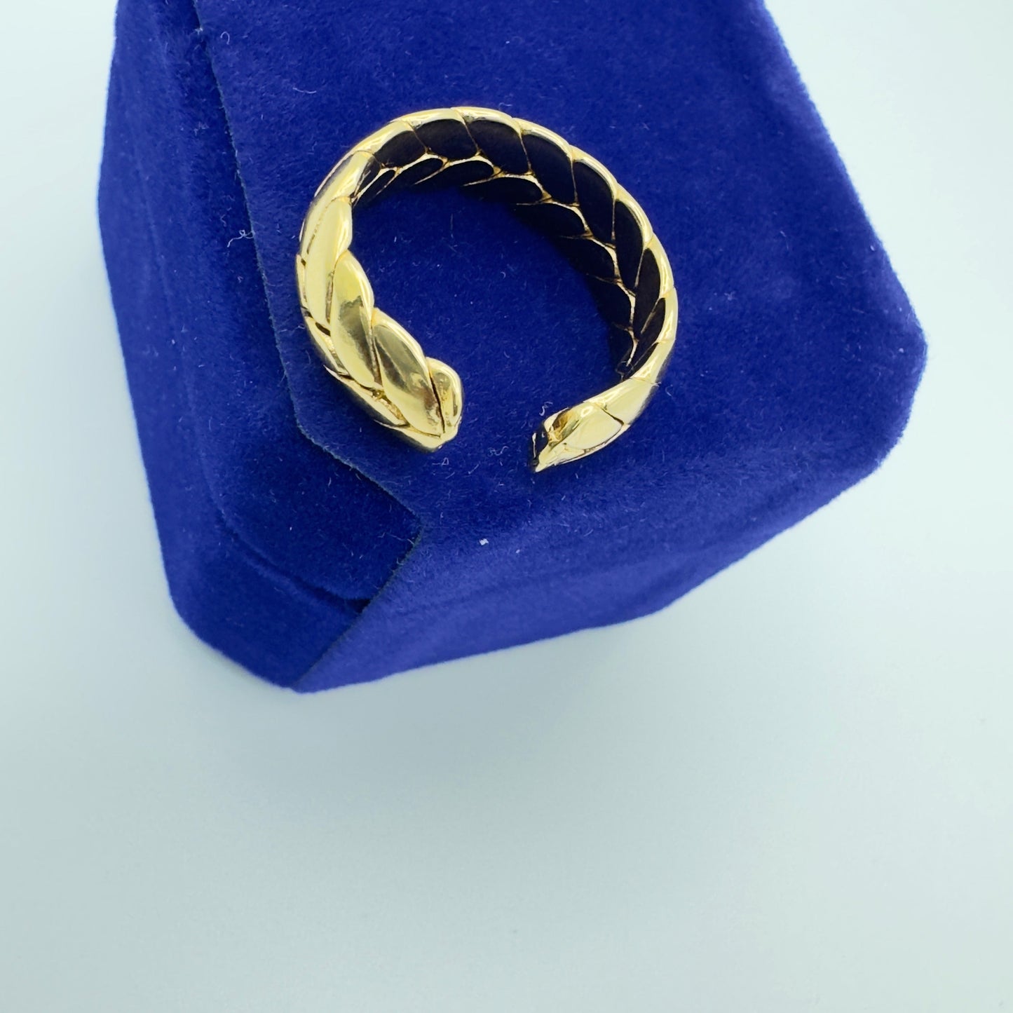 Hypoallergenic Gold Played Cuban Ring - Nickel Free Stainless Steel Jewelry for Sensitive Skin Amtikiss Casuals