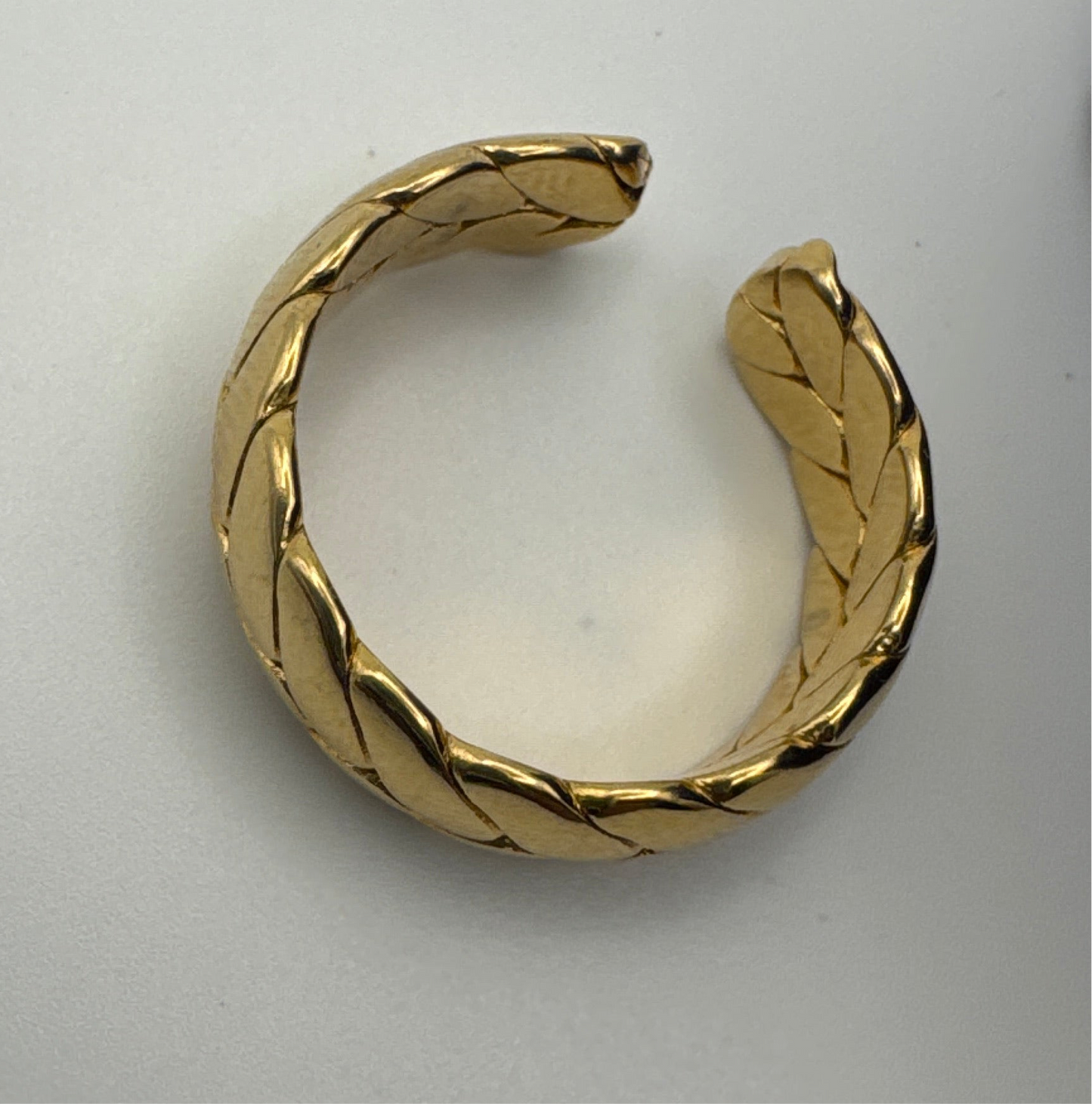 Hypoallergenic Gold Played Cuban Ring - Nickel Free Stainless Steel Jewelry for Sensitive Skin Amtikiss Casuals