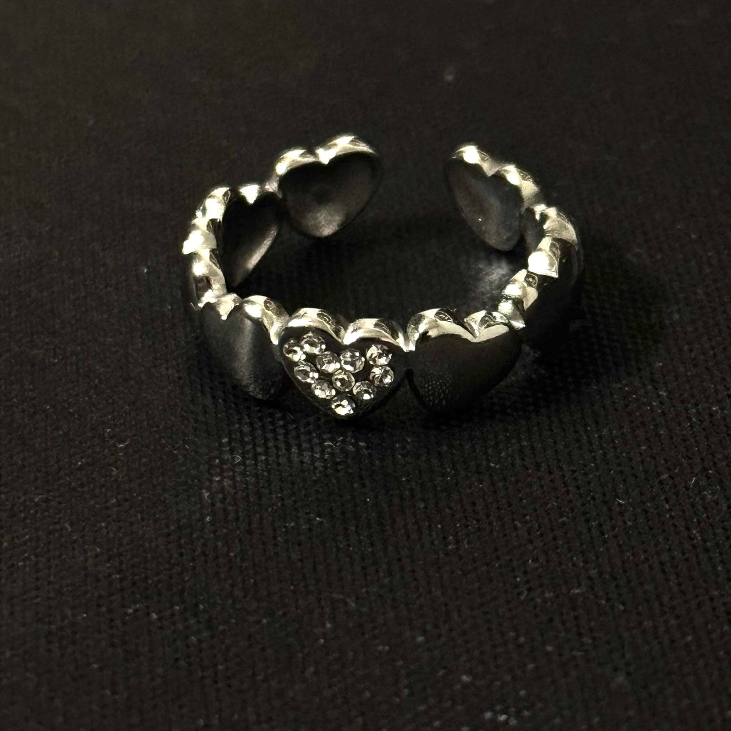 All - Heart Open Ring – Minimalist Stainless Steel Heart Ring for Women | Hypoallergenic Love Symbol Jewelry - Amtikiss Casuals