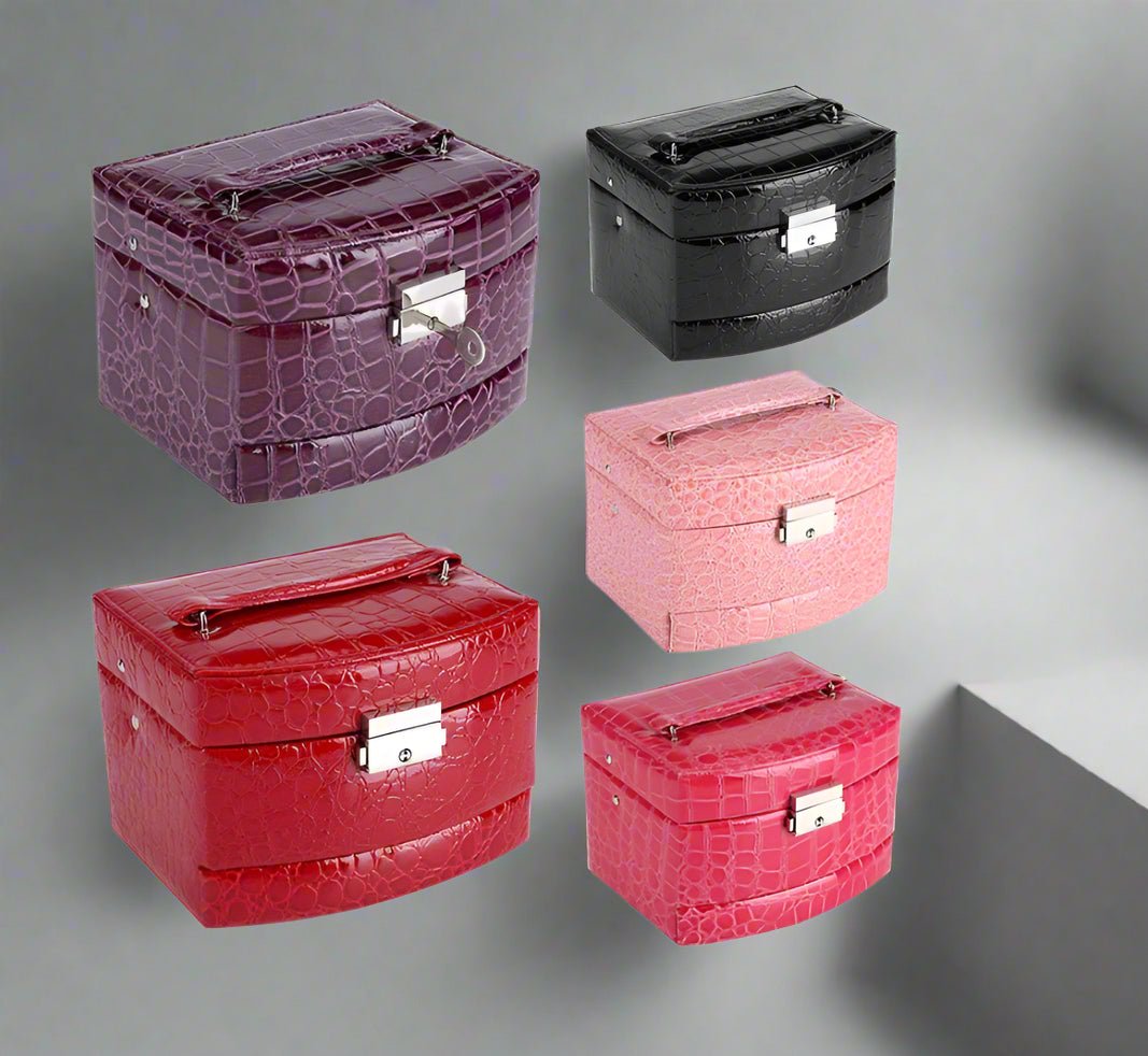 Luxury Jewelry Box – 3 Layers Tangle Free Jewelry Organizer & Elegant Designer Jewelry Chest - Amtikiss Casuals