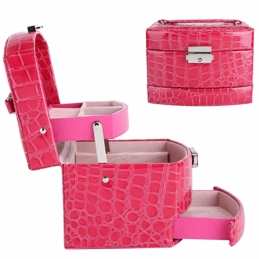 Luxury Jewelry Box – 3 Layers Tangle Free Jewelry Organizer & Elegant Designer Jewelry Chest - Amtikiss Casuals