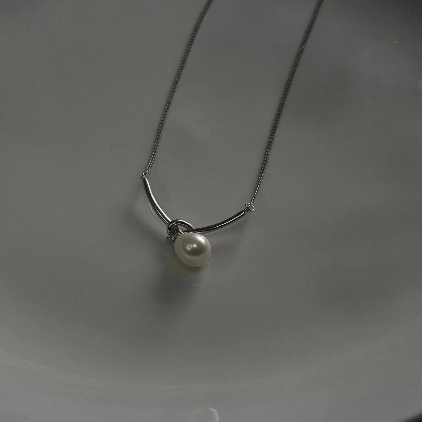 S925 Knot Pearl Pendant Necklace – Elegant S925 Knot Necklace & Pearl Pendant - Amtikiss Casuals