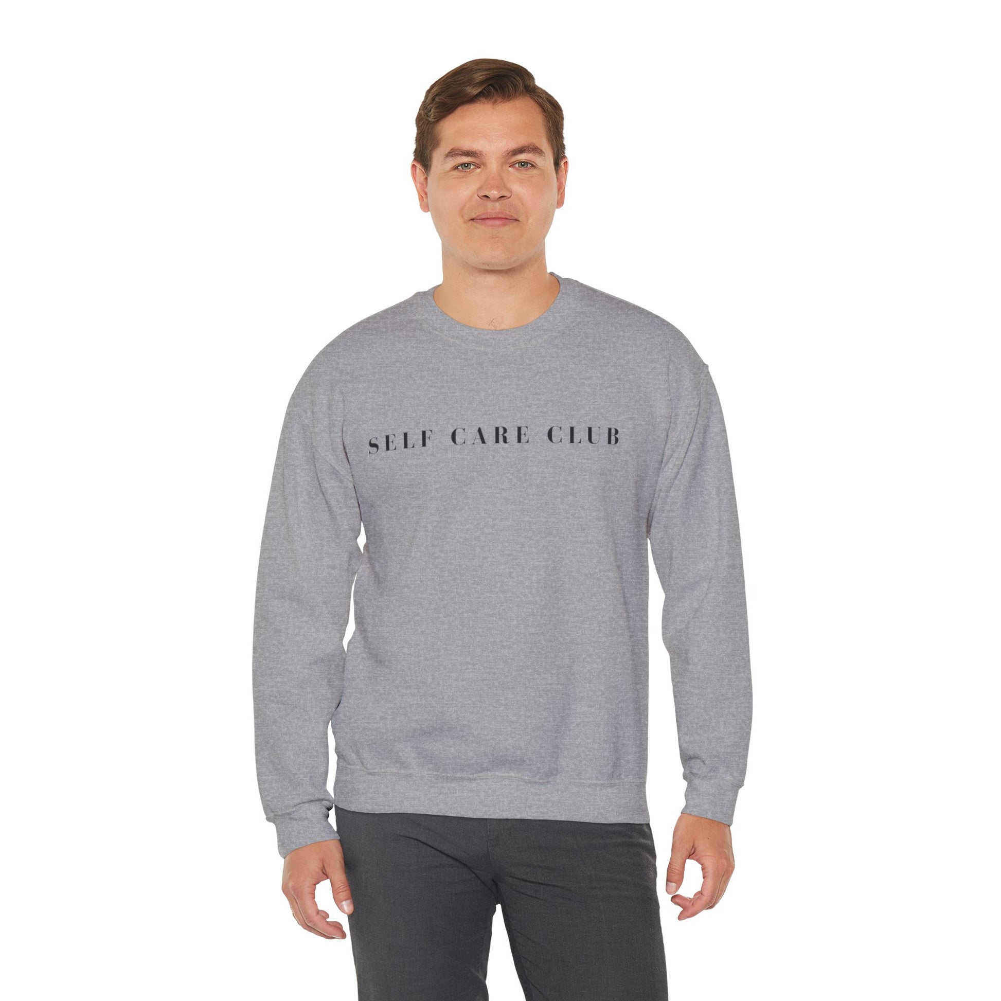 Self Care Club Sweatshirt Self Care Sweatshirt Mental health Sweatshirt Body positivity Crewneck Self love Sweatshirt Retro Sweater Printify