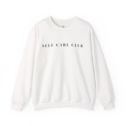 Self Care Club Sweatshirt Self Care Sweatshirt Mental health Sweatshirt Body positivity Crewneck Self love Sweatshirt Retro Sweater Printify