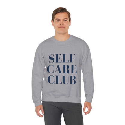 Self Care Club Sweatshirt, Minimalist Wellness Crewneck, Aesthetic Neutral Pullover, Soft Luxury Loungewear, Wellness Gift for Her,