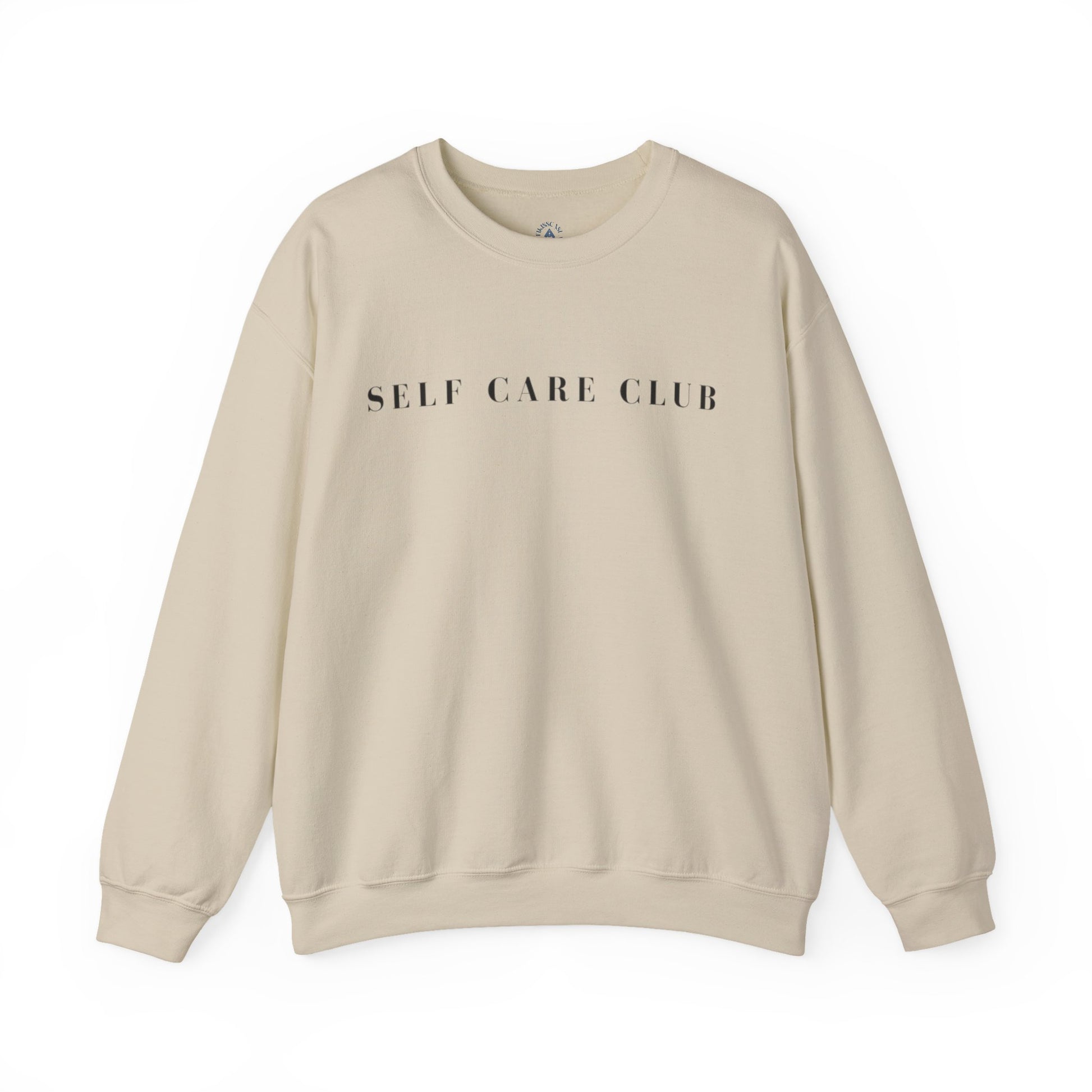 Self Care Club Sweatshirt Self Care Sweatshirt Mental health Sweatshirt Body positivity Crewneck Self love Sweatshirt Retro Sweater Printify