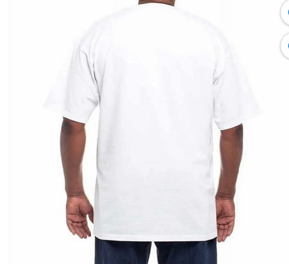 Kirkland Signature Men Premium White Crewneck T-Shirt 100% Cotton Plain Tee Amtikiss Casuals