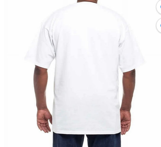 Kirkland Signature Men Premium White Crewneck T-Shirt 100% Cotton Plain Tee Amtikiss Casuals