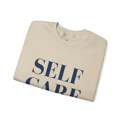 Self Care Club Sweatshirt, Minimalist Wellness Crewneck, Aesthetic Neutral Pullover, Soft Luxury Loungewear, Wellness Gift for Her,