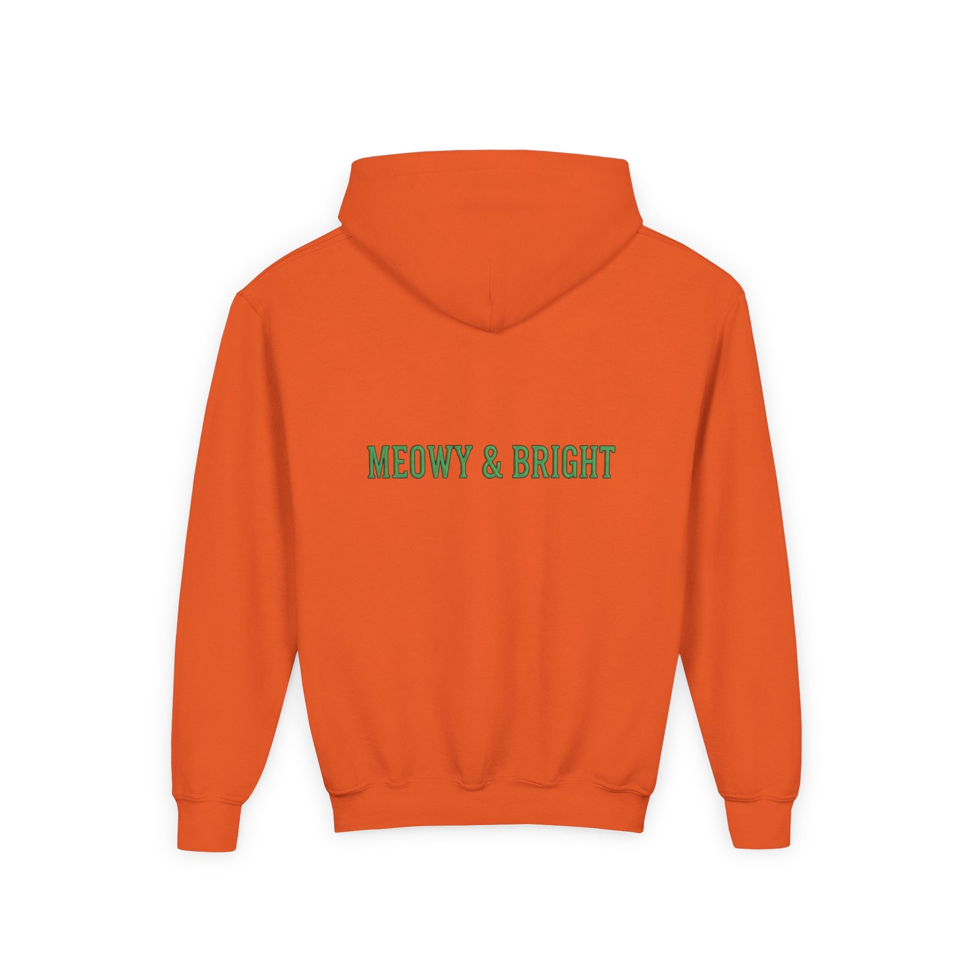 Meowy and Bright Christmas Cats Youth Hoodie | Jolly Holiday Cat Design Printify