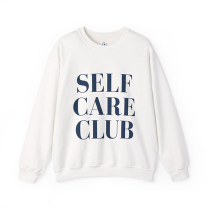 Self Care Club Sweatshirt, Minimalist Wellness Crewneck, Aesthetic Neutral Pullover, Soft Luxury Loungewear, Wellness Gift for Her,
