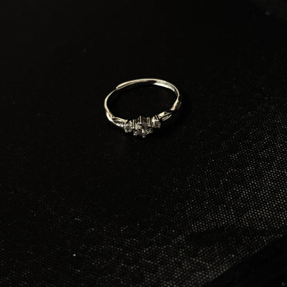925 Sterling Silver Ring – Elegant Hypoallergenic Silver Ring with Star - Cut Zircon - Amtikiss Casuals