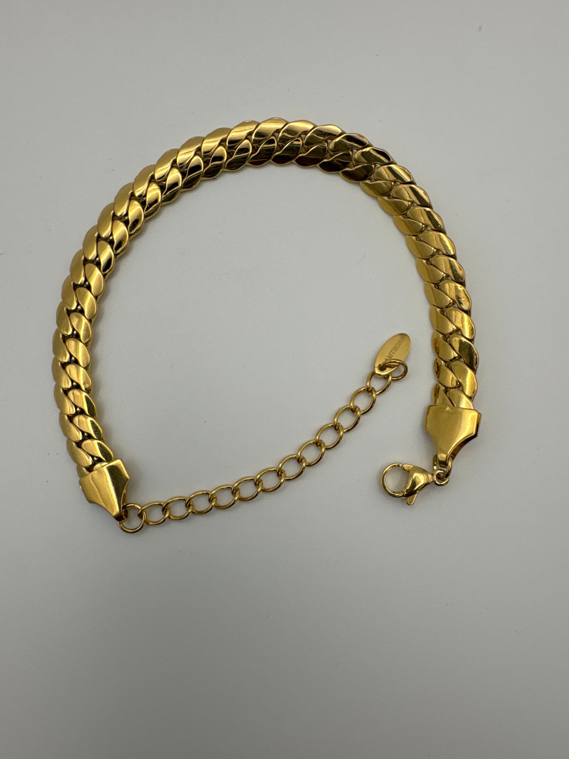 Hypoallergenic Gold Chain Bracelet - Nickel Free Stainless Steel Jewelry for Sensitive Skin Amtikiss Casuals