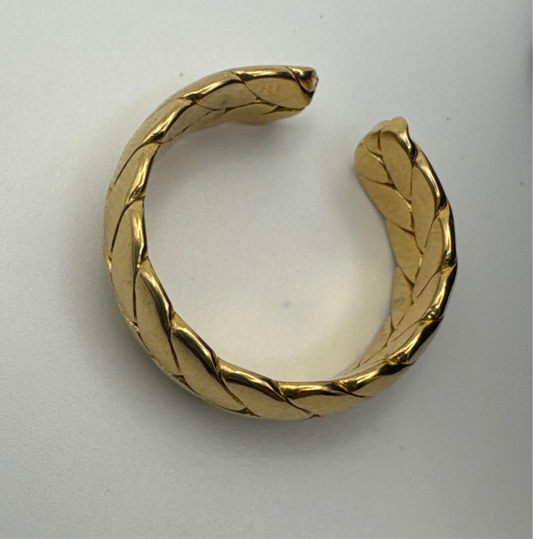 Hypoallergenic Gold Played Cuban Ring - Nickel Free Stainless Steel Jewelry for Sensitive Skin Amtikiss Casuals