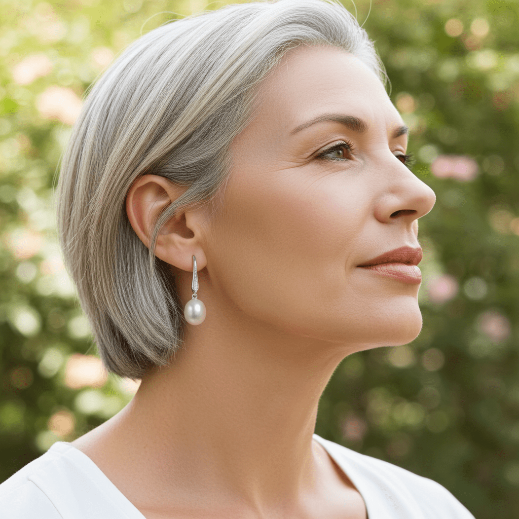 Elegant 925 Sterling Silver Pearl Drop Earrings – Hypoallergenic & Rhodium - Plated for Sensitive Skin | Amtikiss Casuals - Amtikiss Casuals