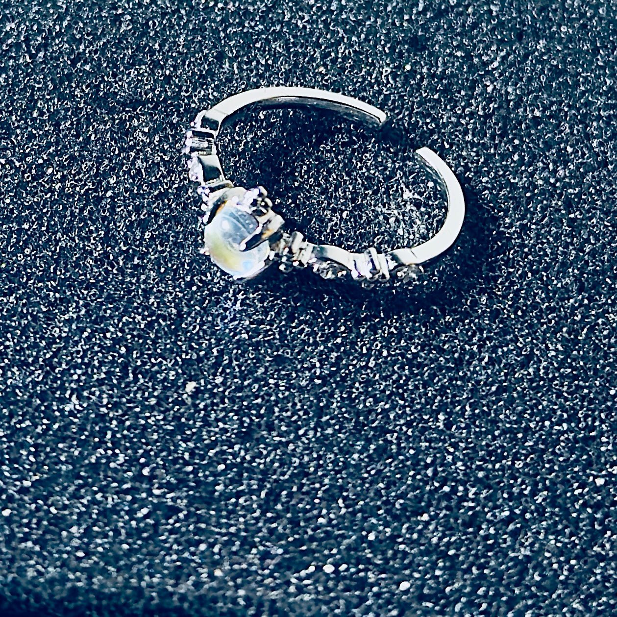 Elegant Moonstone Butterfly Ring - 925 Sterling Silver Adjustable Band | Hypoallergenic Nature Jewelry - Amtikiss Casuals