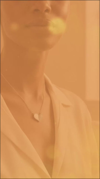 Elegant Symmetric Heart Pendant Necklace – Stainless Steel & Heart Pendant Jewelry