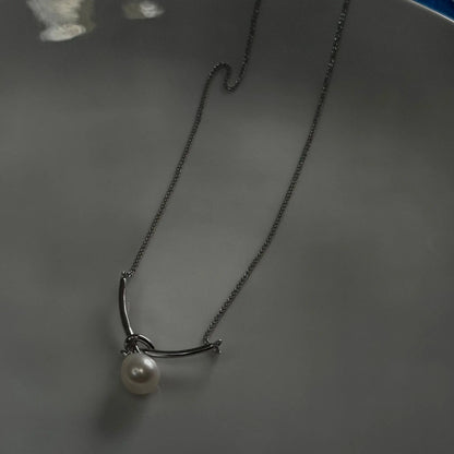 S925 Knot Pearl Pendant Necklace – Elegant S925 Knot Necklace & Pearl Pendant - Amtikiss Casuals