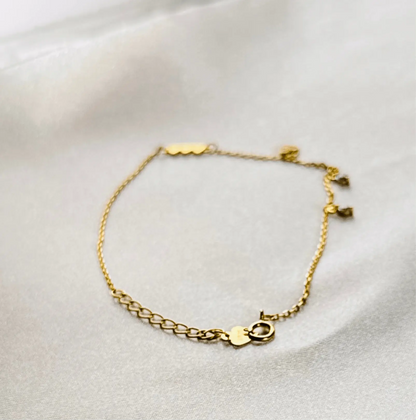 S925 Sterling Silver Heart Zirconia Bracelet - Romantic Hypoallergenic Jewelry for Women - Amtikiss Casuals