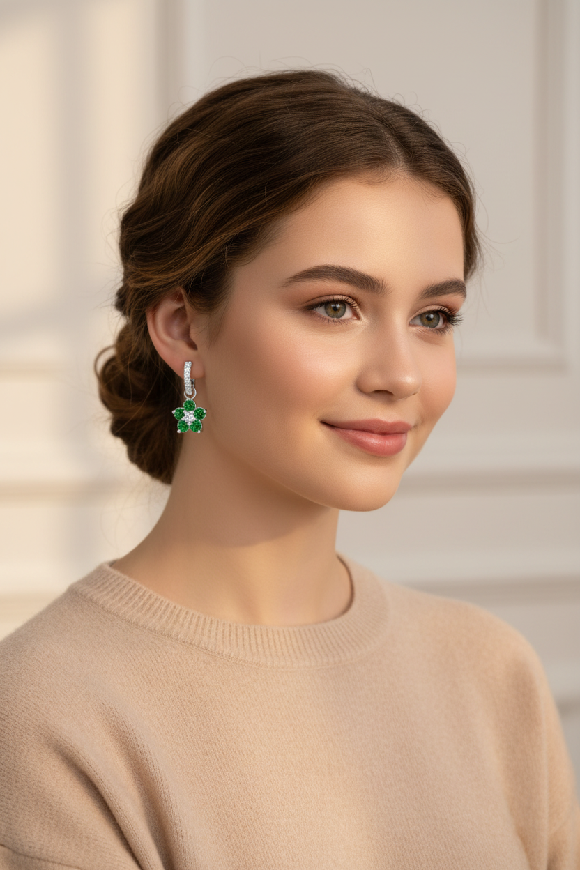 Teen Portrait with Delicate Earrings